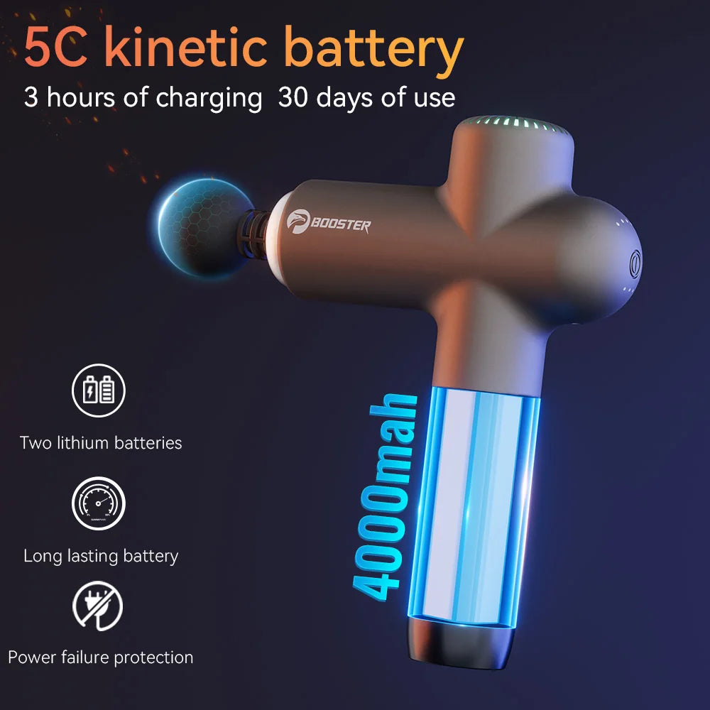 Booster Lightsaber Massage Gun - Smart-Hit Percussion Massager for Deep Muscle Recovery