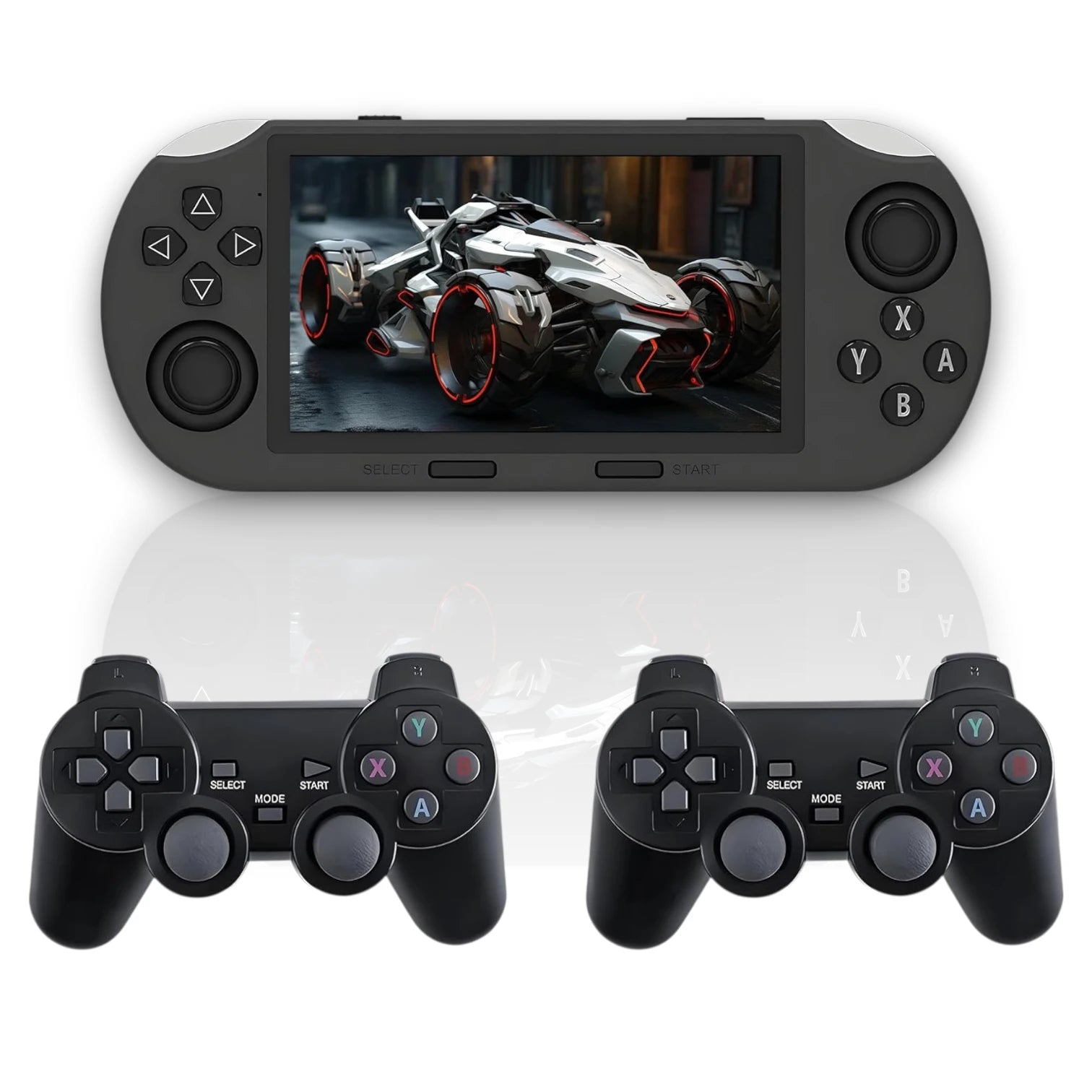 SF3000 Retro Handheld Console 64GB 20000+ Games 2 Wireless Controllers 4.5 Inch IPS HD Screen