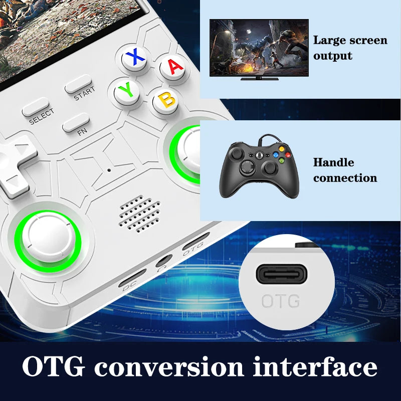 R36 Console – Ultra Retro Handheld, 4.0" Display, Linux Open-Source System, 128GB Storage, Portable Video Game Player
