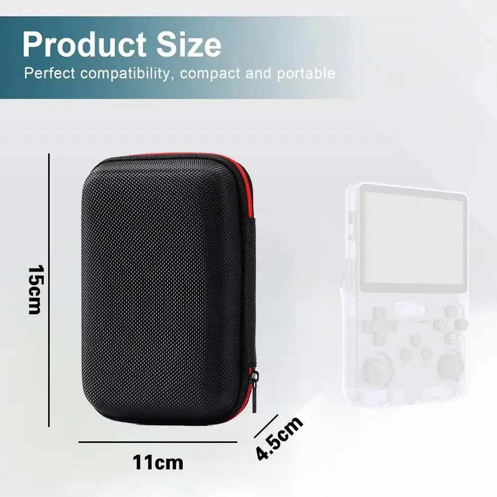 Protective Case – For R36S / R35S, EVA Hard Shell Carrying Bag with Mesh Pocket, Portable Storage for Game Console Accessories