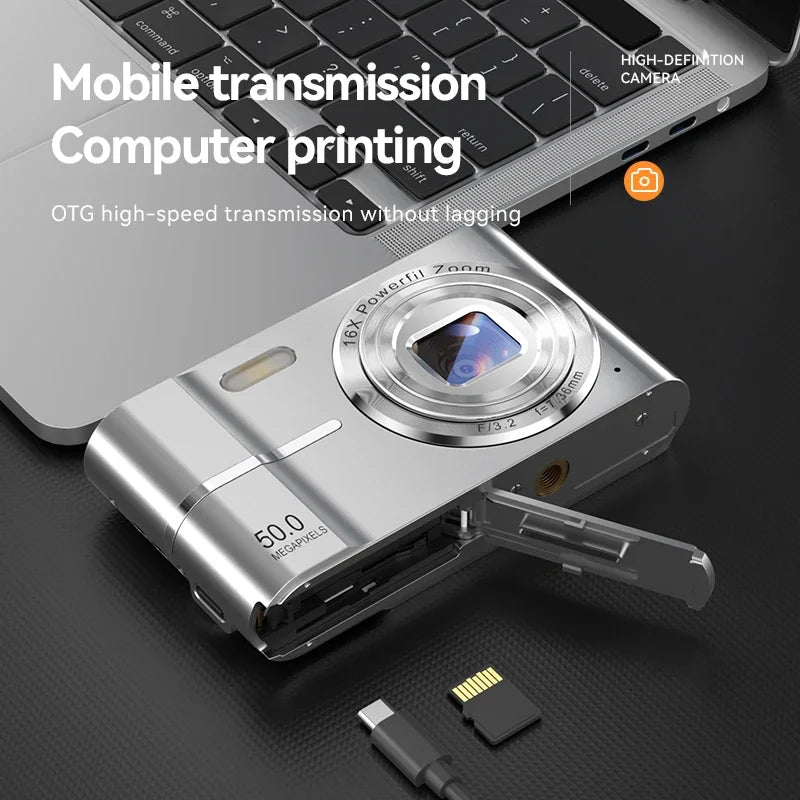 Xiaomi Digital Camera – 4K 50MP Compact Video Recorder with 16X Zoom, Anti-Shake, Flash, and Outdoor Shooting Features