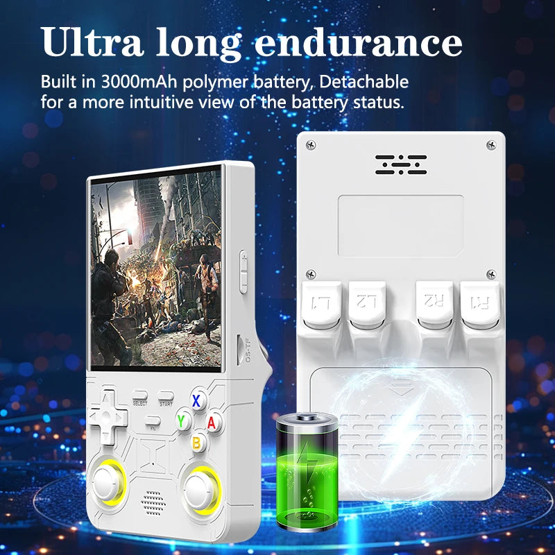 R36 Console – Ultra Retro Handheld, 4.0" Display, Linux Open-Source System, 128GB Storage, Portable Video Game Player