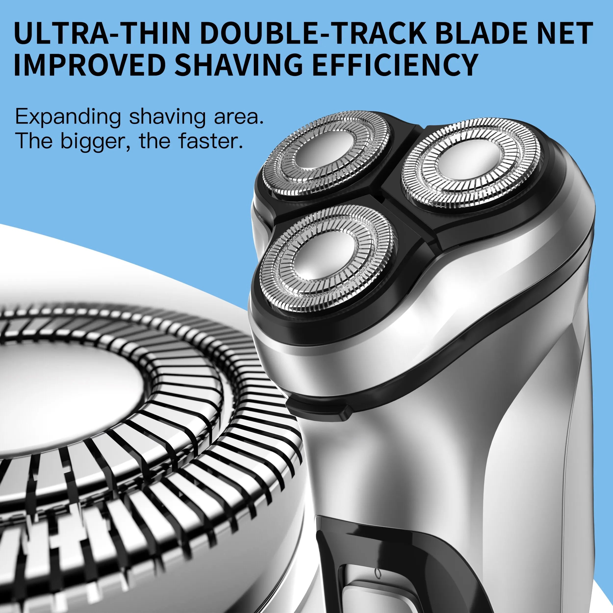 ENCHEN Rotary Shaver Blackstone 3D Floating Blade Electric Razor for Men | USB-C Rechargeable & Washable Beard Trimmer