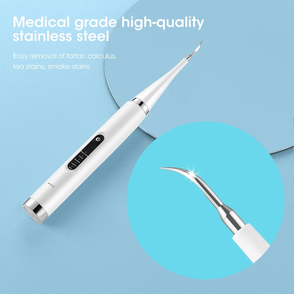 Sonic 2-in-1 Electric Oral Hygiene Kit with Scaler and Toothbrush for Deep Cleaning - Tartar, Plaque, and Stain Removal