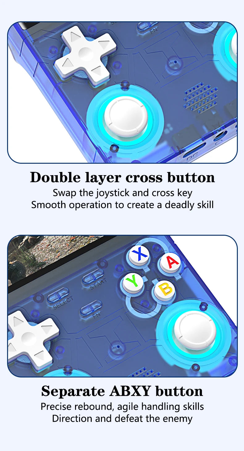 R36 Console – Ultra Retro Handheld, 4.0" Display, Linux Open-Source System, 128GB Storage, Portable Video Game Player