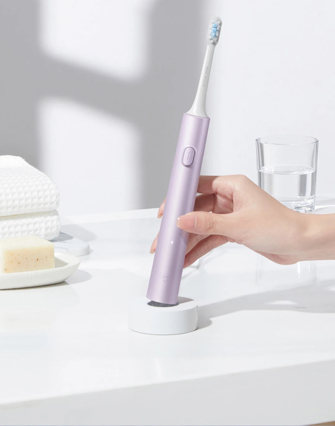 XIAOMI MIJIA T302 Sonic Electric Toothbrush, 4 Brush Heads, IPX8 Waterproof, 360° Wireless Charging, 4 Cleaning Modes, 3 Colors Available