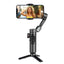 Smartphone Gimbal Stabilizer AOCHUAN 3-Axis Handheld Mount with Fill Light, Face Tracking, and Vlogging Mode for iPhone and Android (Smart XE)
