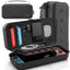 OIVO Switch Case Large Storage Bag for Nintendo Switch & OLED, Waterproof Travel Carrying Case, Anti-Scratch Protective Organizer