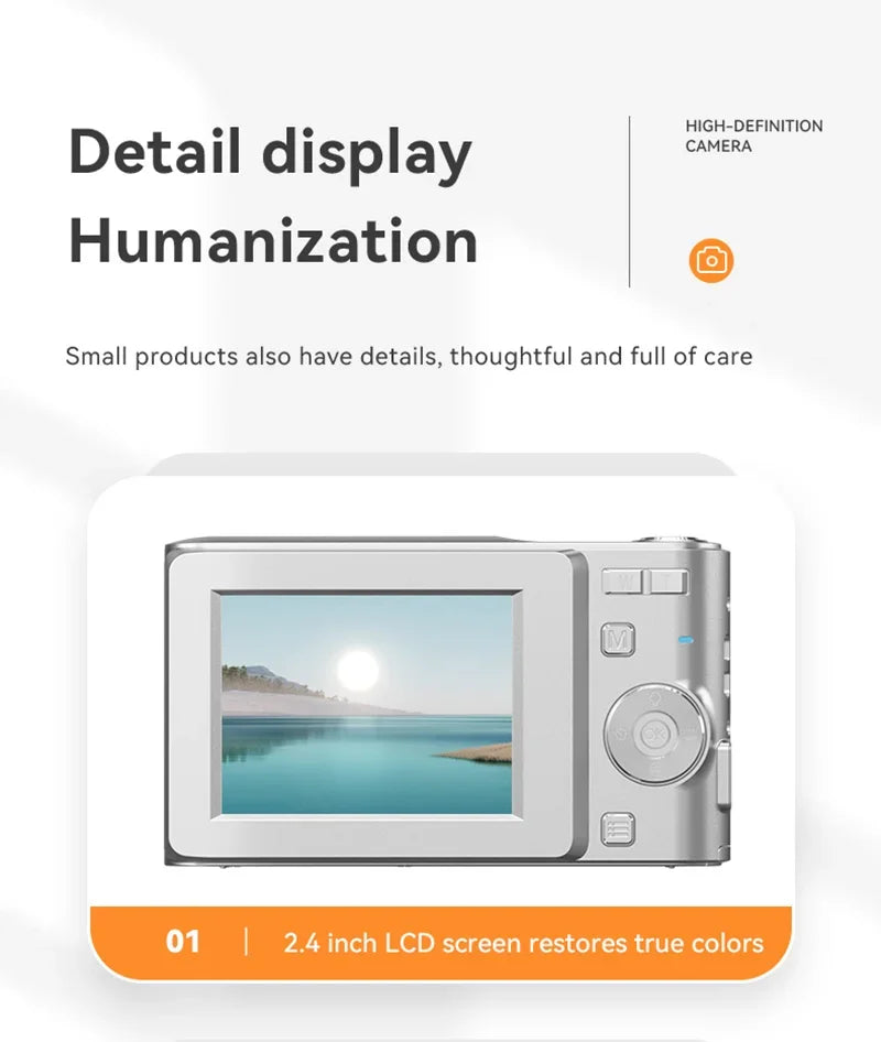 Xiaomi Digital Camera – 4K 50MP Compact Video Recorder with 16X Zoom, Anti-Shake, Flash, and Outdoor Shooting Features