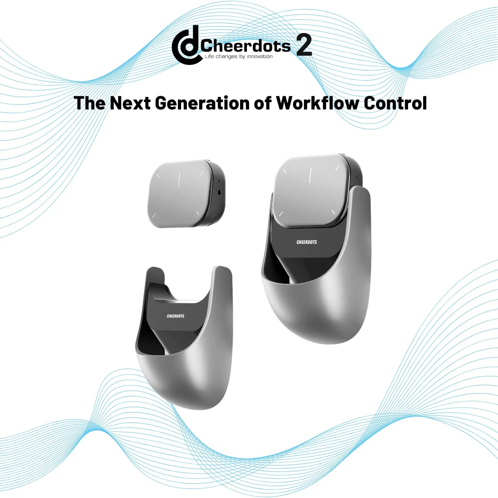 Cheerdots Mouse Air Touchpad – Mouse AI wireless staccabile con controllo tascabile all-in-one, registrazione vocale ChatGPT, personalizzabile per giochi e lavoro
