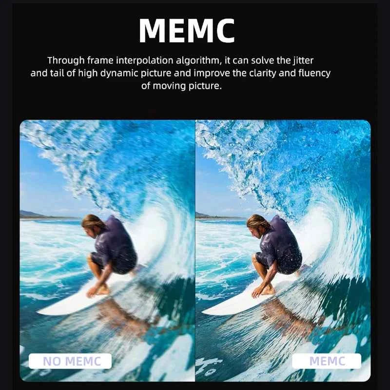 Projector T60 Pro Full HD 4K Support LED LCD, Android System, Auto Focus, Home Theater