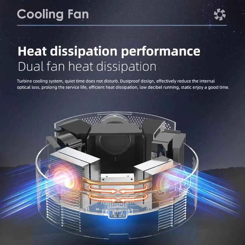 Projector T60 Pro Full HD 4K Support LED LCD, Android System, Auto Focus, Home Theater