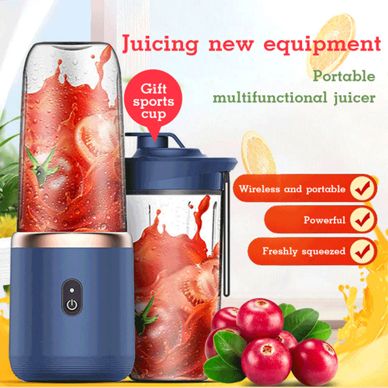 Portable Blender Pro 6 Blade Mini Juicer Cup, USB Rechargeable