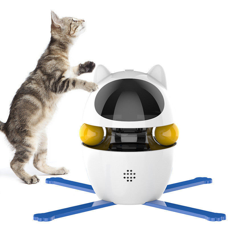 Interactive Spill Ball Automatic Cat Stick & Treat Dispenser Toy Set