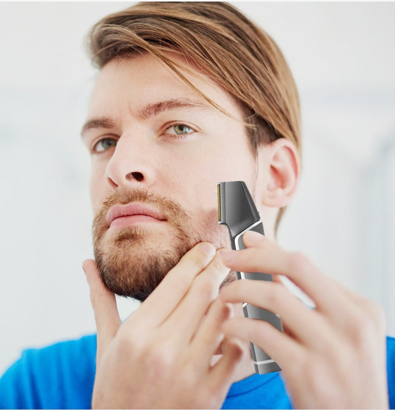 Body Hair Trimmer Retractable USB Shaver & Portable Grooming Tool for Men