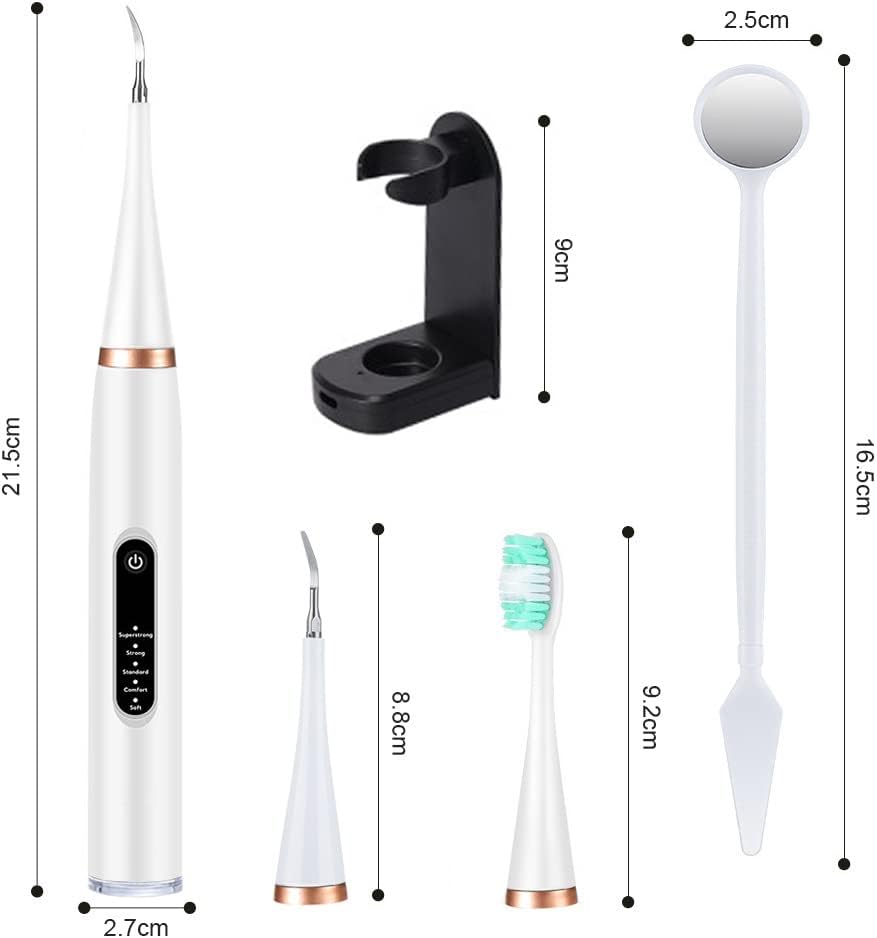 Sonic 2-in-1 Electric Oral Hygiene Kit with Scaler and Toothbrush for Deep Cleaning - Tartar, Plaque, and Stain Removal