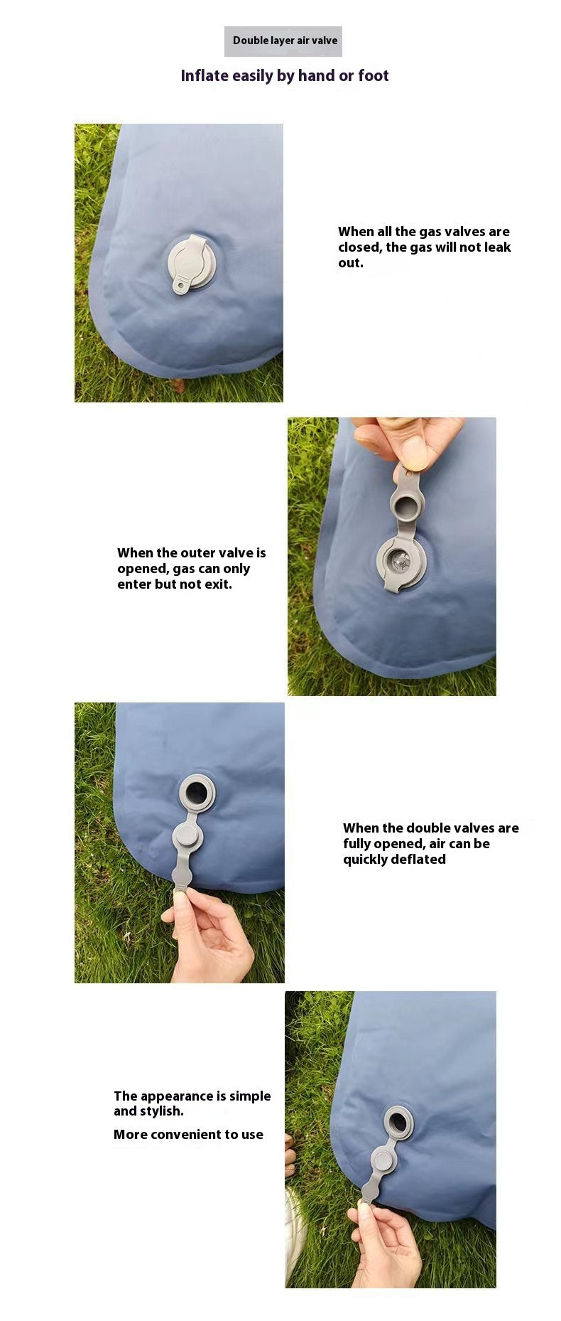 Inflatable Camping Mattress Outdoor Sleeping Pad