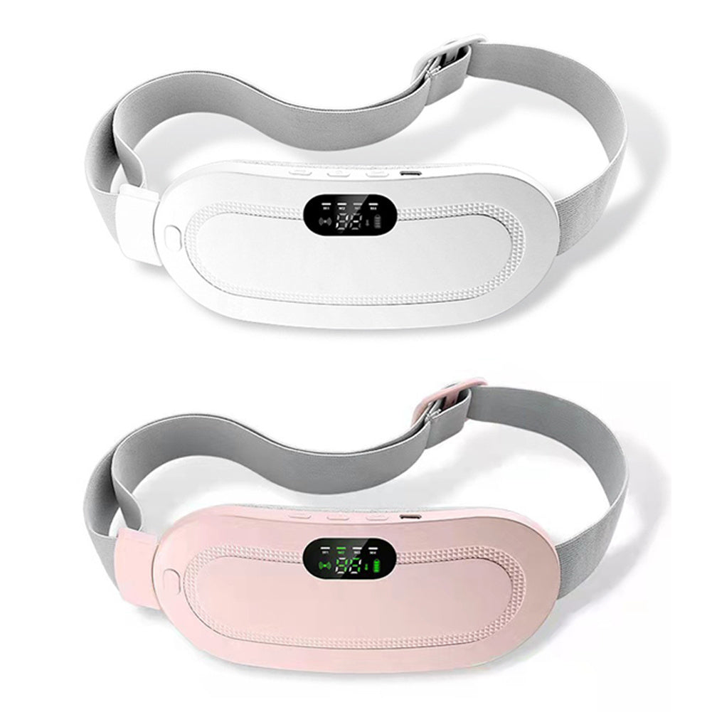 Menstrual Relief Belt Smart Heating Pad with Vibration for Cramps, Abdominal Massage & Period Pain Therapy