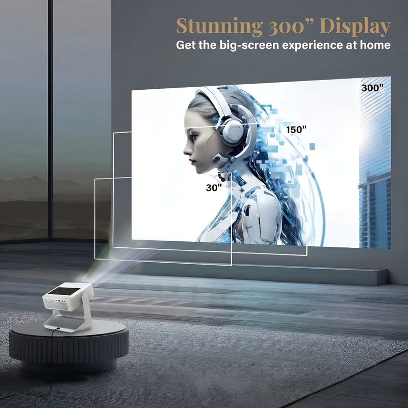 Full HD 1080p nativo e 4K fino a 300"