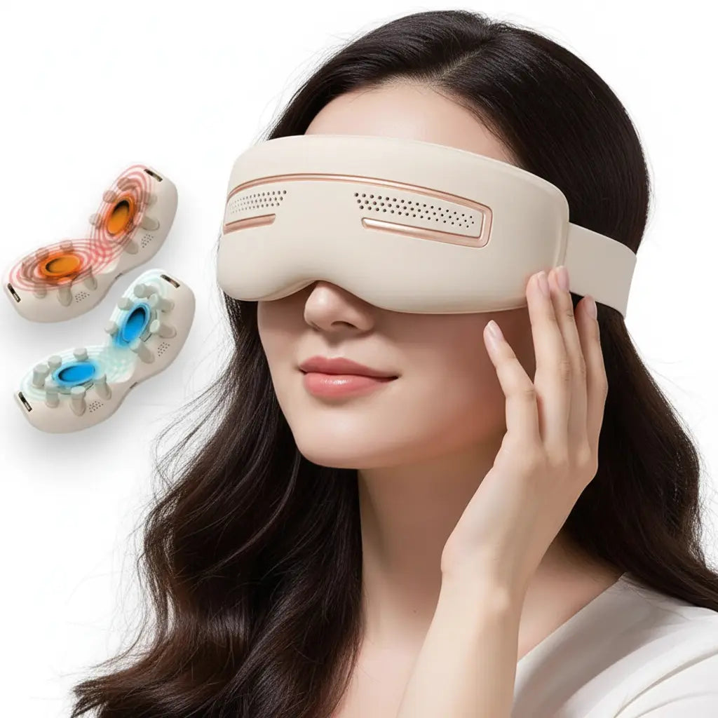 Smart Eye Massager Semiconductor BluetoothCooling Heating Acupressure