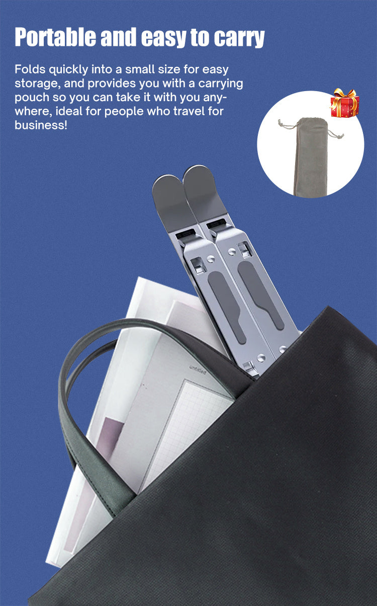 Ergonomic Laptop Support – Foldable Aluminium Base for Notebooks