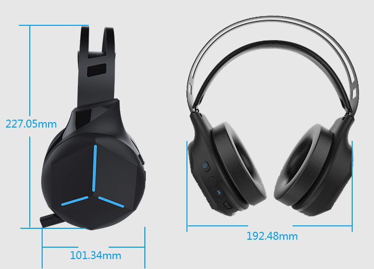 Gaming Headset Bluetooth Dual Mode Wireless Headphones for Pro-Level Immersion
