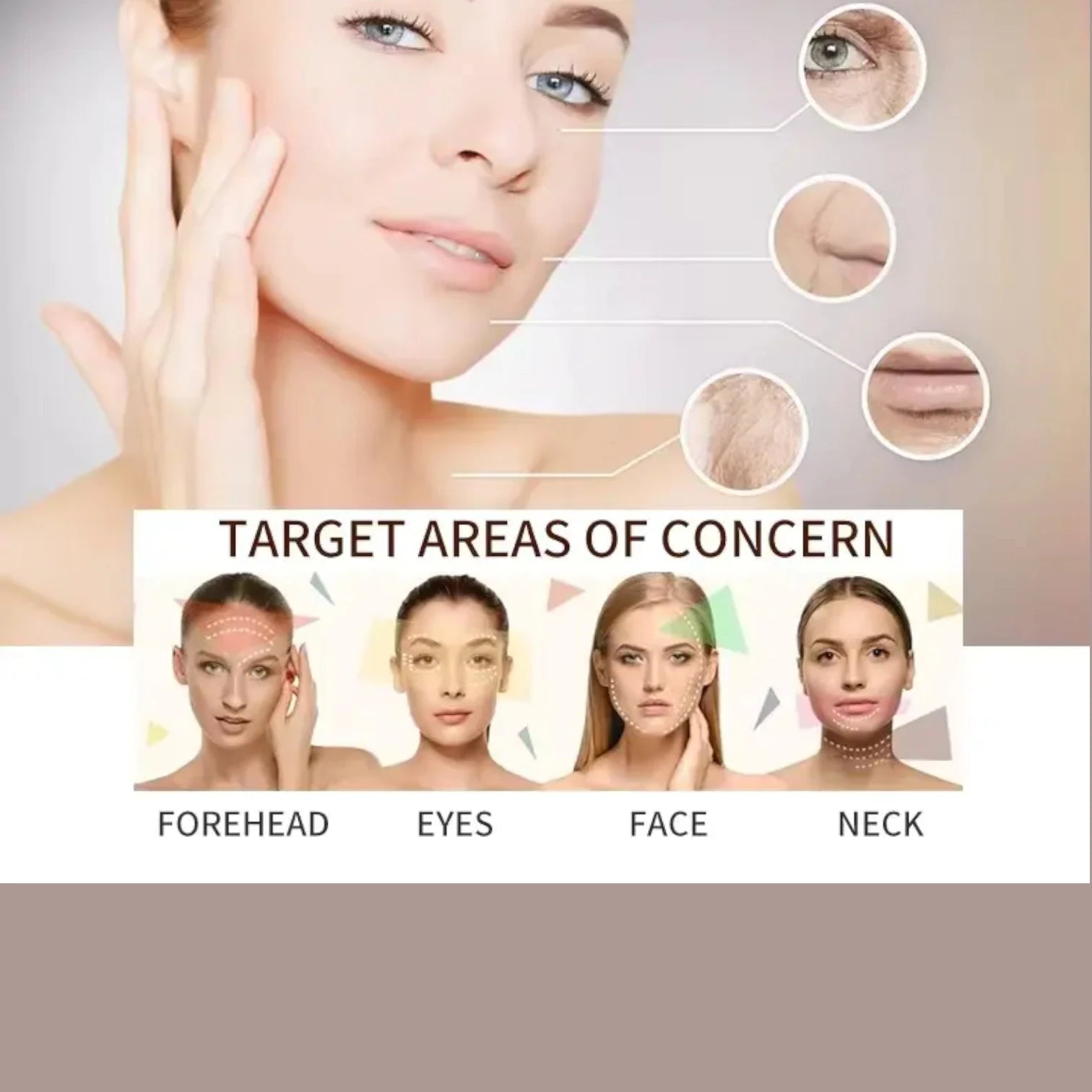 Face & Neck Massager | RF EMS Photon Lifting and Skin Tightening Facial Massager, Premium Quality