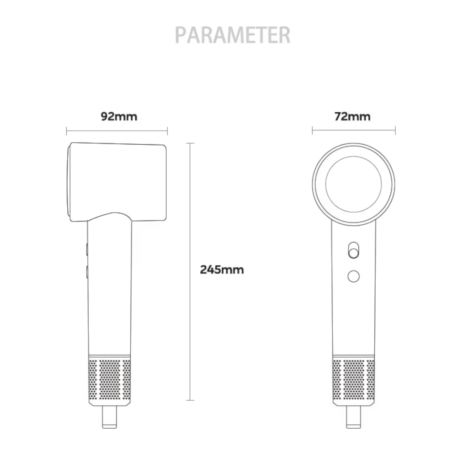 Hair Dryer LCD Display, 110,000 RPM High-Speed Airflow, Fast-Drying with Negative Ions, Professional Styling Tool