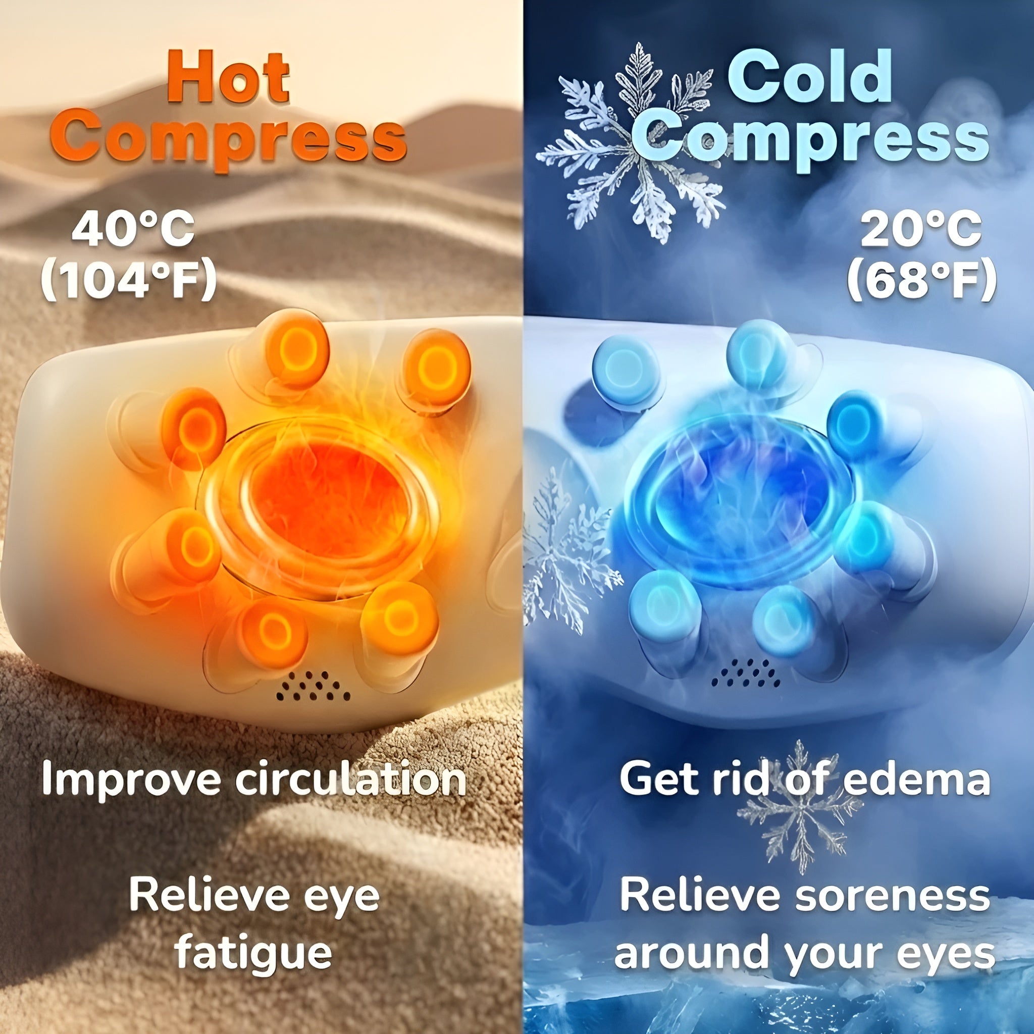 Hot Compress/Cold Compress Semiconductor Eye Massager
