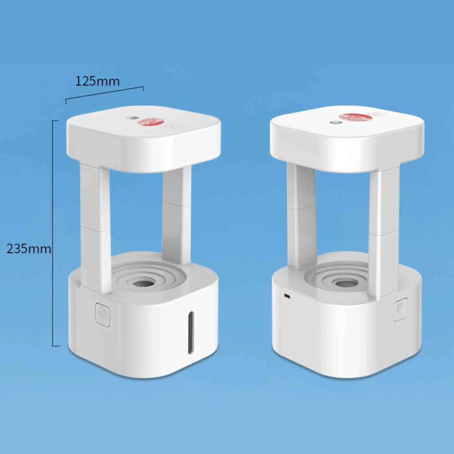 Anti-Gravity Humidifier | Water Drop Backflow Effect Colorful LED Remote Control