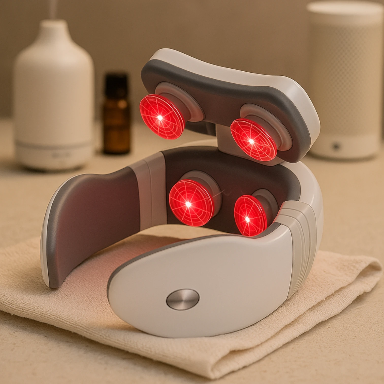 Electric Neck Massager for Ultimate Relaxation - Smart Pulse Technology for Cervical & Shoulder Relief