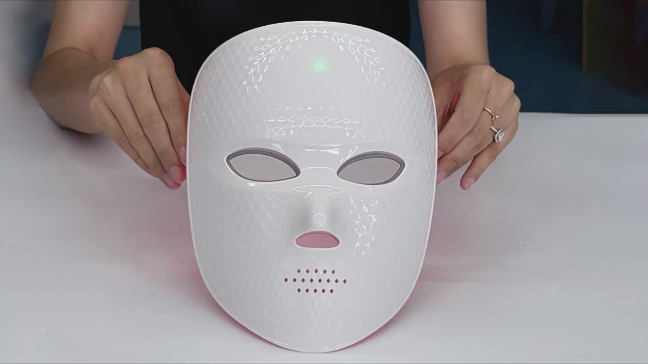 LED Facial Mask | 7-Color Skin Rejuvenation, Anti-Aging Treatment, Blemish Clearing, Rechargeable Beauty Device