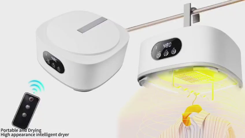 Mini Clothes Dryer 600W Fast-Drying Foldable Portable Machine for Light Laundry, Underwear and Baby Clothes