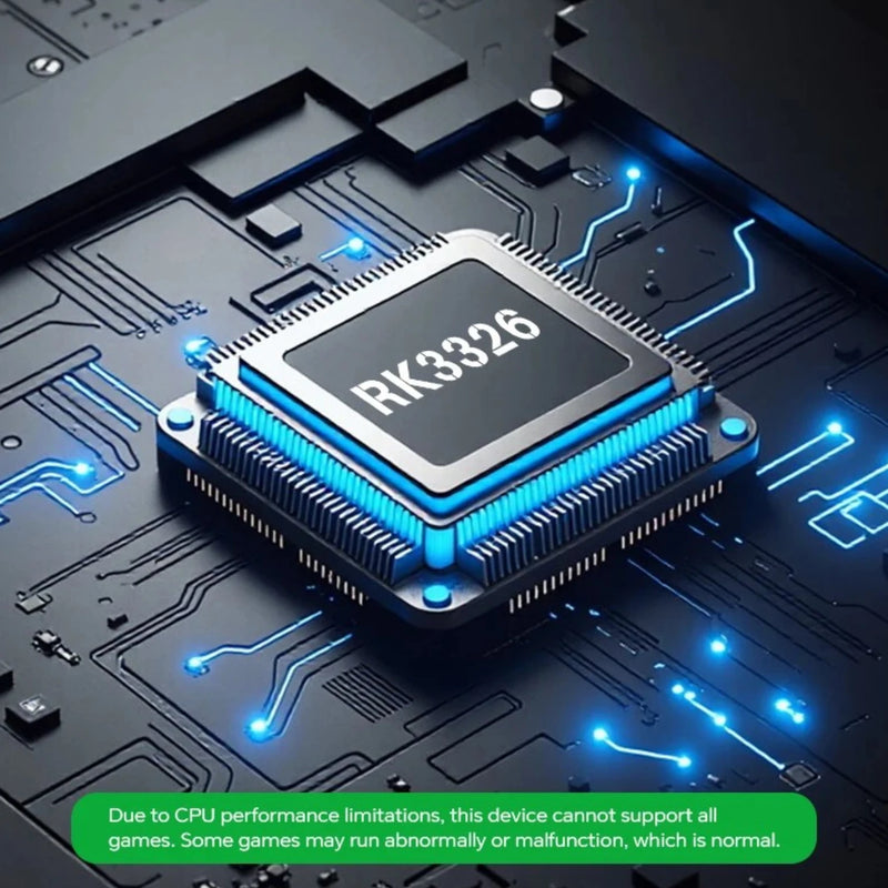 RK3326 CPU with 1GB RAM + 4GB eMMC