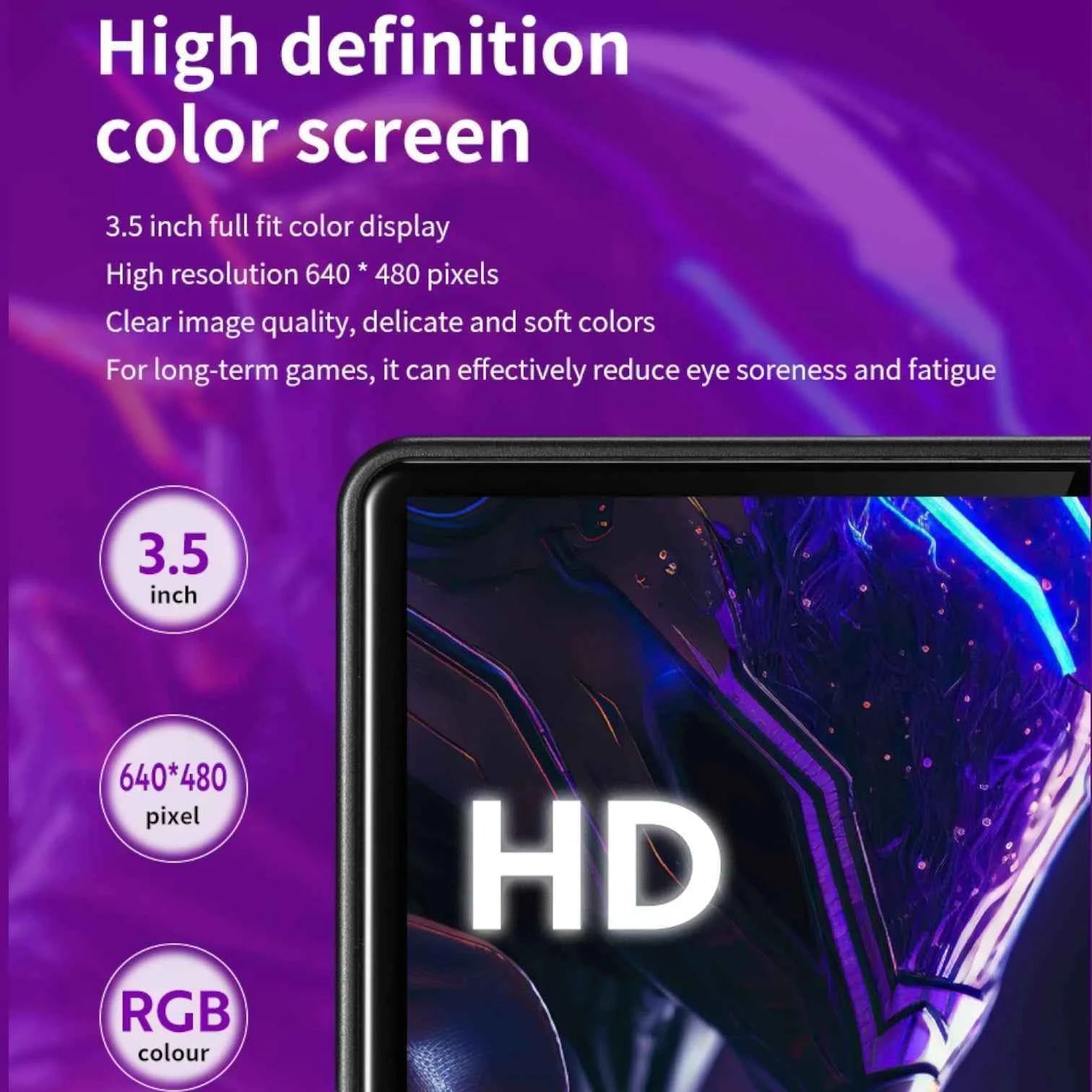 R36S Retro Handheld Console with 3.5 inch IPS Display, Open Source Linux System and Portable Classic Game Support