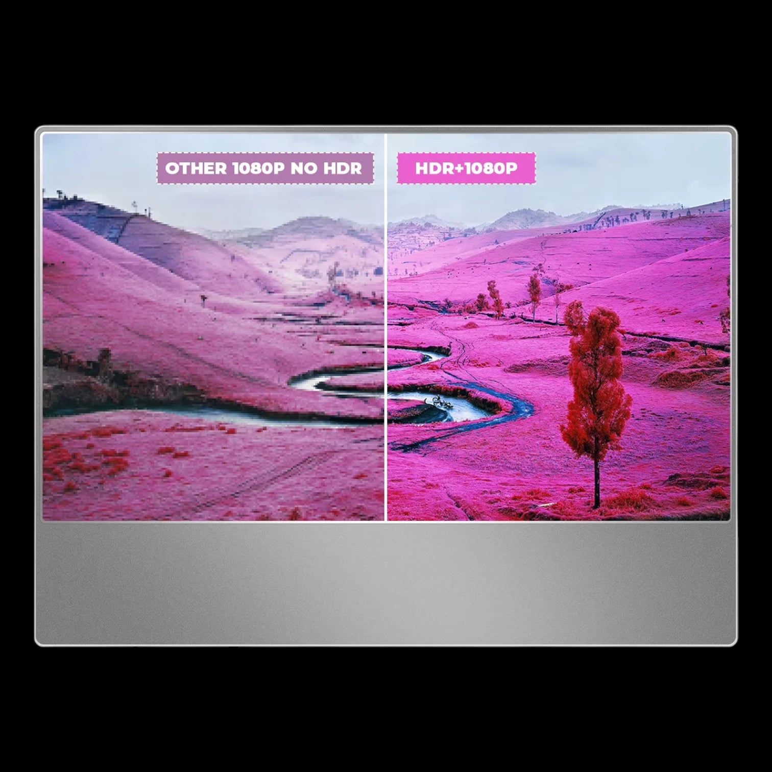 SIBOLAN 16" Portable Monitor, 1080P FHD On-Cell Touch, Ultra-Thin Mini HD