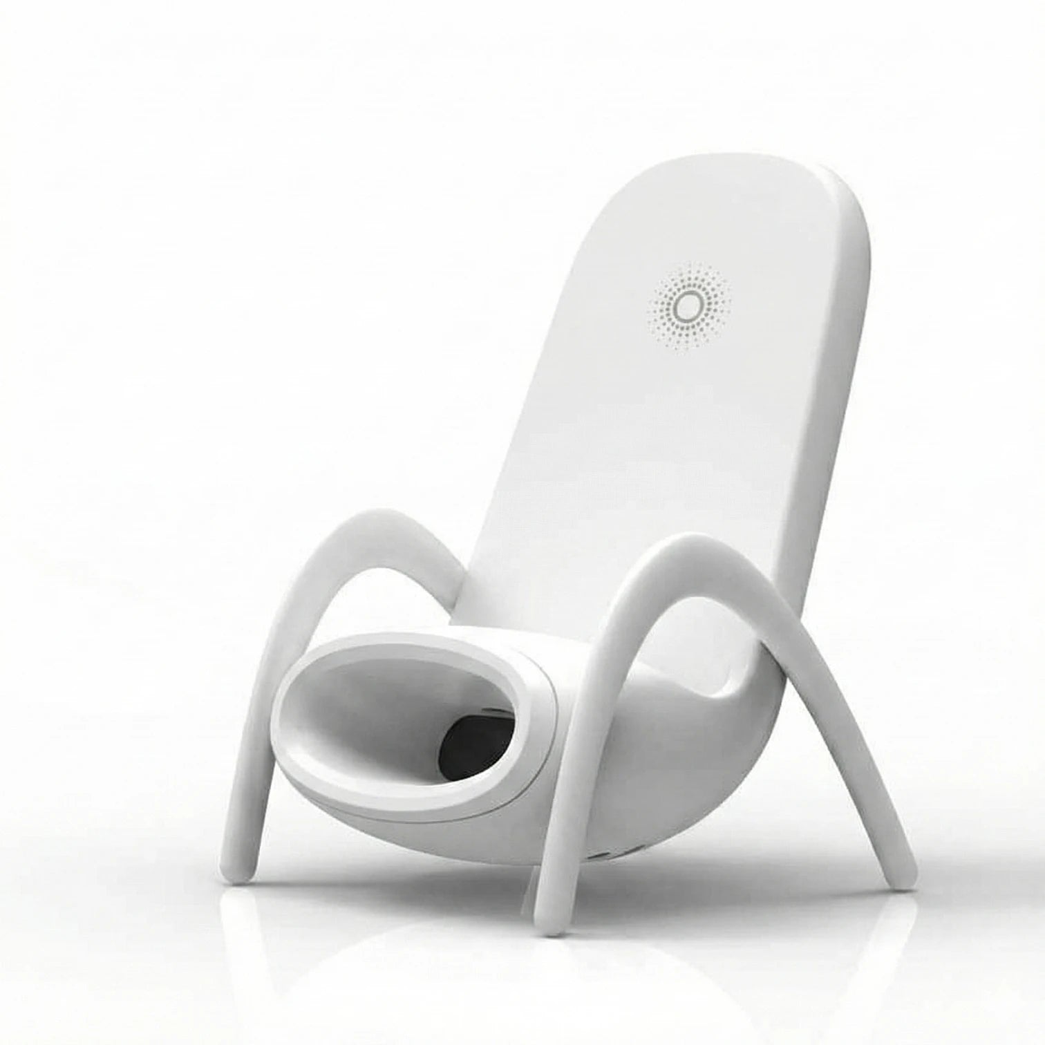 Chair Wireless Charger 15W Fast Charging Desktop Stand 2 in 1 Phone Holder #Color=White,Bianco