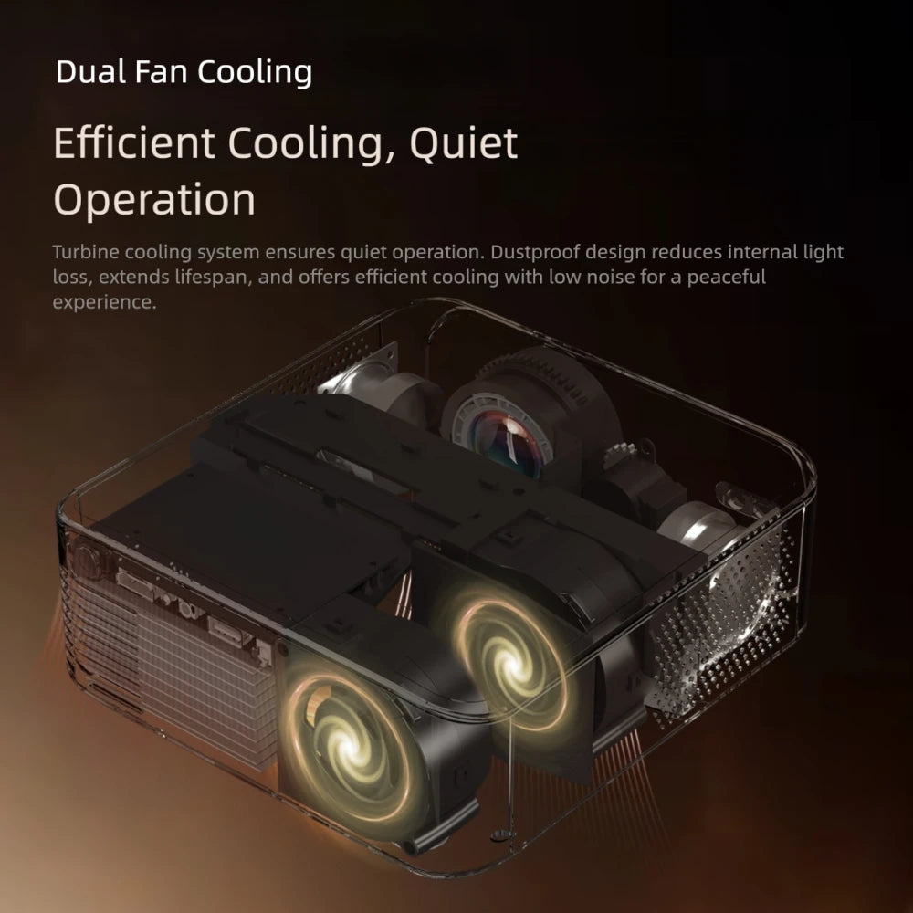 T30 Smart Projector Android Dual WiFi Native 1080P 4K Support Home Theater